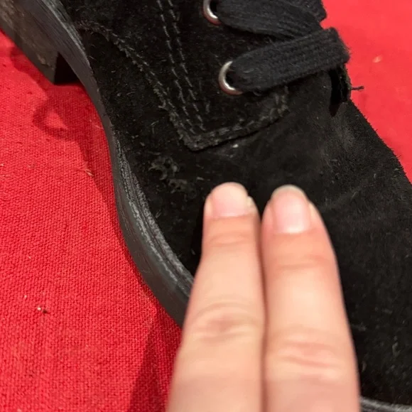 Zodiac Black Lace Up Boots - Picture 3 of 6